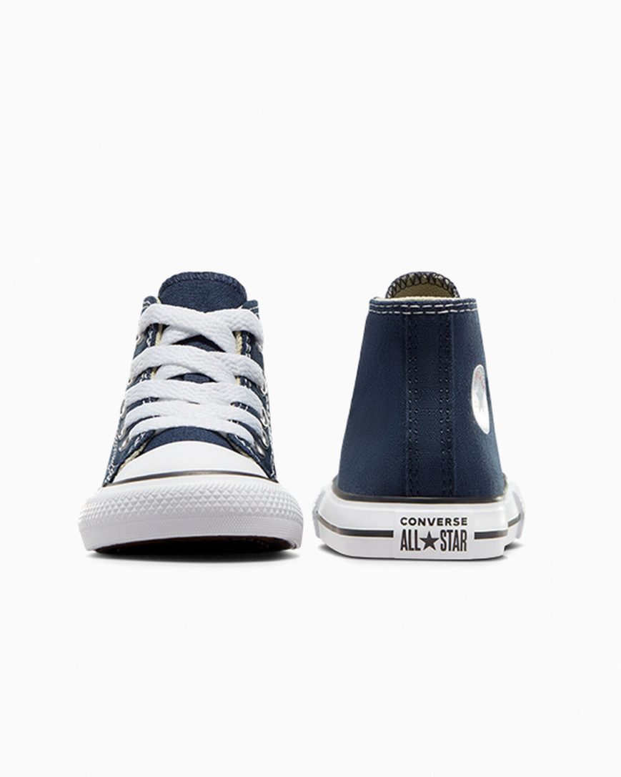 Tenis Converse Chuck Taylor All Star Classicos Cano Alto Menina Azul Marinho | PT A0085T9